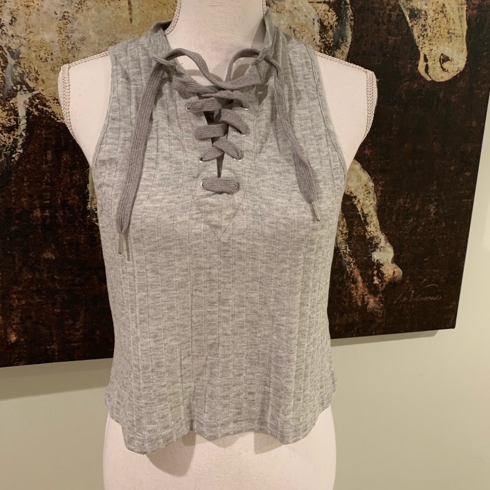 Avec Les Filles Gray Tank